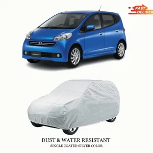 Daihatsu Sonica - Single Silver Coated - Full Car Top Cover - Outdoor/Snow/Ice/Dust/Sun/UV Protectant - Car Shade Cover - Water Resistant & Dust Proof