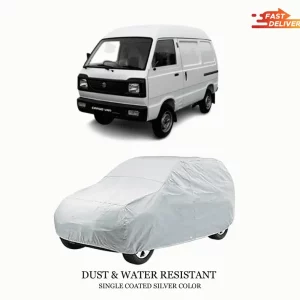 Suzuki Carry Bolan - Single Silver Coated - Full Car Top Cover - Outdoor/Snow/Ice/Dust/Sun/UV Protectant - Car Shade Cover - Water Resistant & Dust Proof